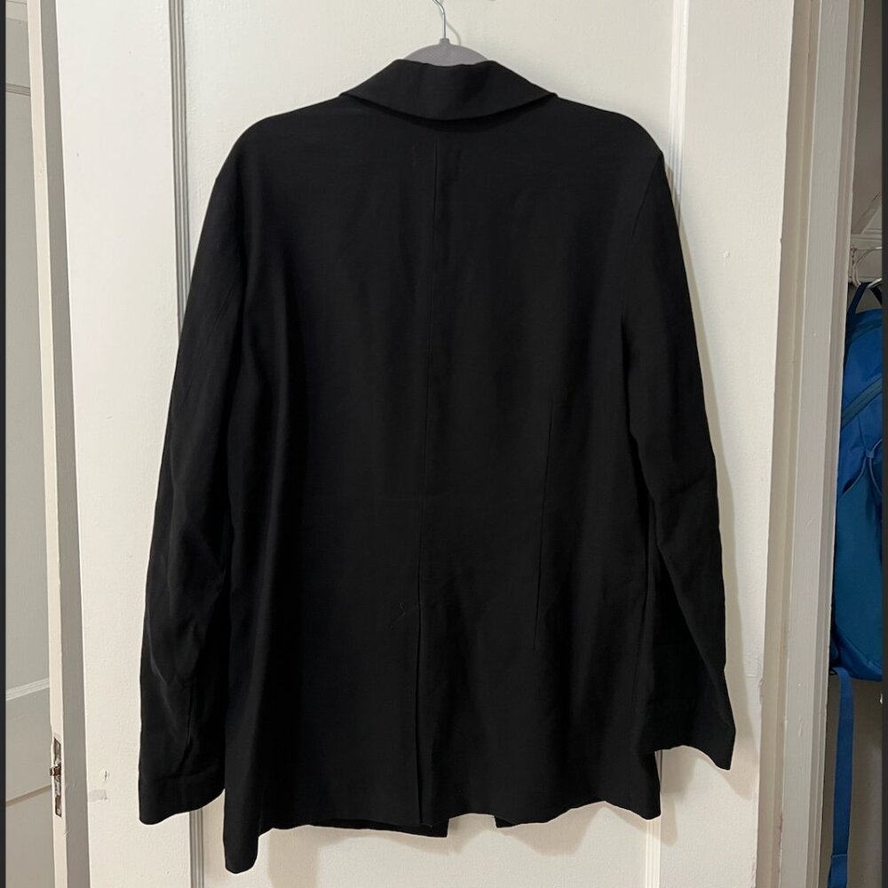 Open Edit/Nordstrom Black Relaxed Fit Blazer - Picture 4 of 6